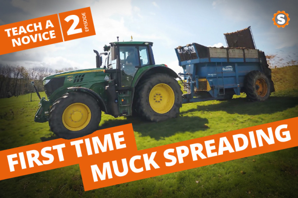 First Time Spreading Muck with the John Deere 6155 M… What Could Possibly Go Wrong?